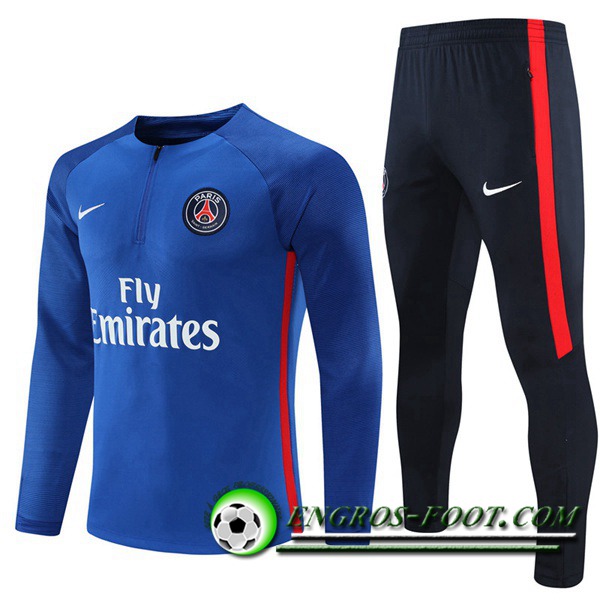 Ensemble Survetement de Foot Jandor PSG Bleu 2016/2017