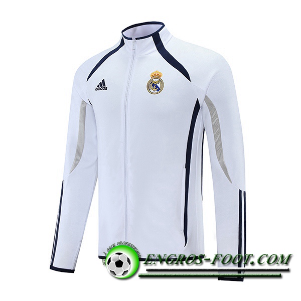 Veste Foot Real Madrid Blanc/Noir 2021/2022