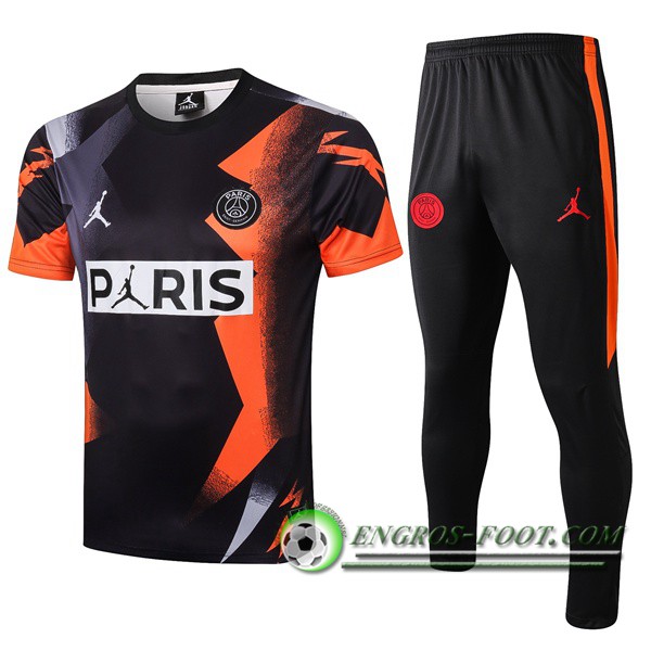 Ensemble Polo Paris PSG + Pantalon Noir Jaune 2019/2020