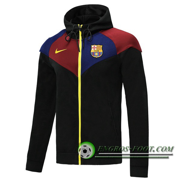 Nouveaux Veste A Capuche Jordan FC Barcelone Noir Bleu Rouge 2019/2020