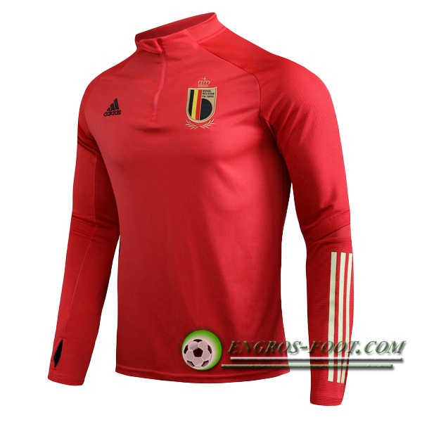 Engros-foot: Sweatshirt Training Belgique Rouge 2020/2021 Thailande