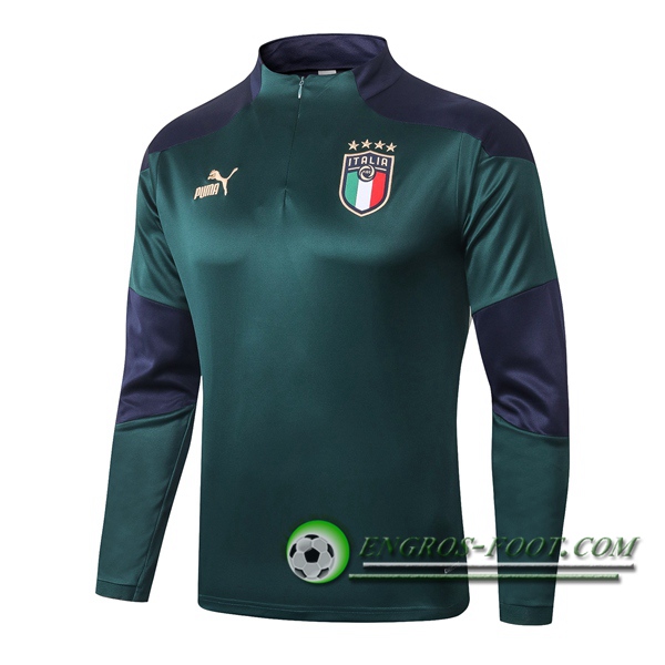 Engros-foot: Sweatshirt Training Italie Vert 2020/2021 Thailande