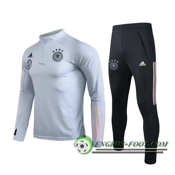 Ensemble Survetement de Foot Allemagne Gris Clair 2020/2021