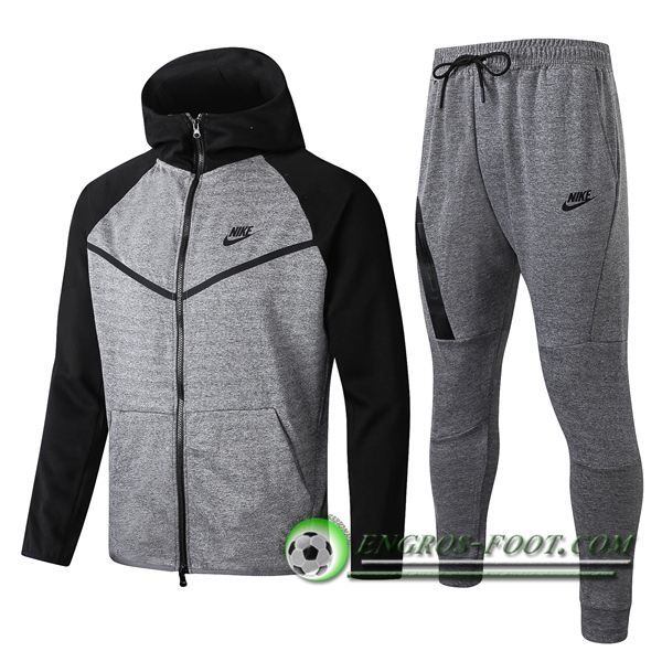 Veste A Capuche Survetement Foot NIKE Gris 2020/2021