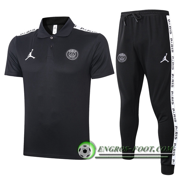 Ensemble Polo Paris PSG Jordan + Pantalon Noir 2020/2021