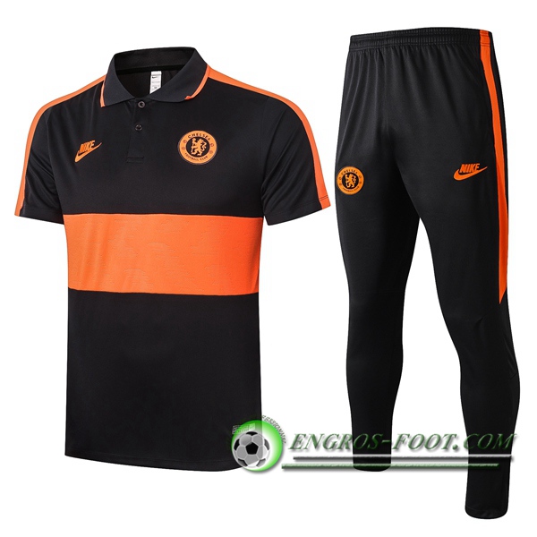 Ensemble Polo FC Chelsea + Pantalon Orange 2020/2021