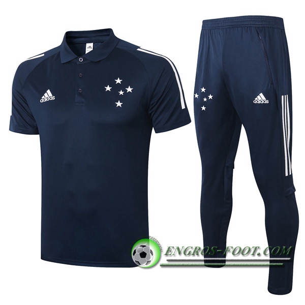 Ensemble Polo Cruzeiro EC + Pantalon Bleu Royal 2020/2021