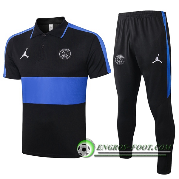 Ensemble Polo PSG Jordan + Pantalon Noir Bleu 2020/2021