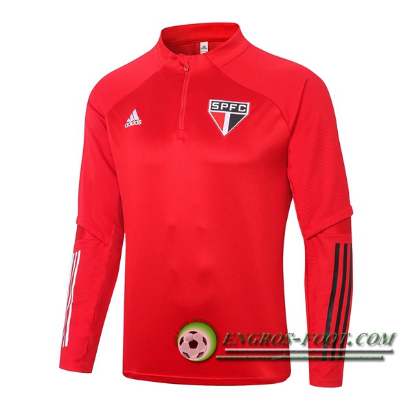 Engros-foot: Sweatshirt Training Sao Paulo FC Rouge 2020/2021 Thailande