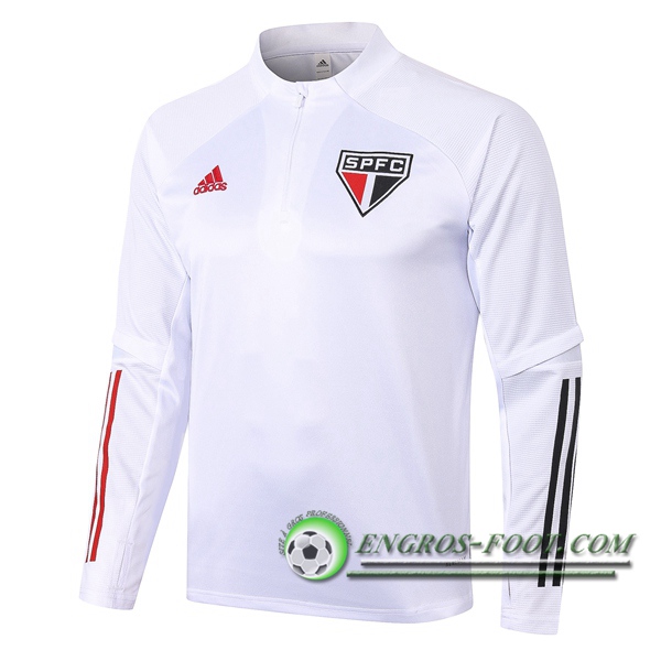 Engros-foot: Sweatshirt Training Sao Paulo FC Blanc 2020/2021 Thailande