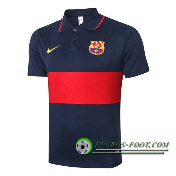 Polo Foot FC Barcelone Bleu Rouge 2020/2021