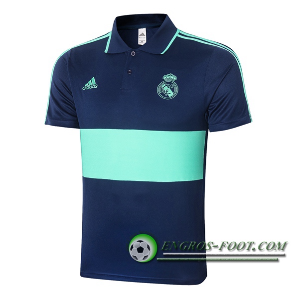 Polo Foot Real Madrid Bleu Vert 2020/2021