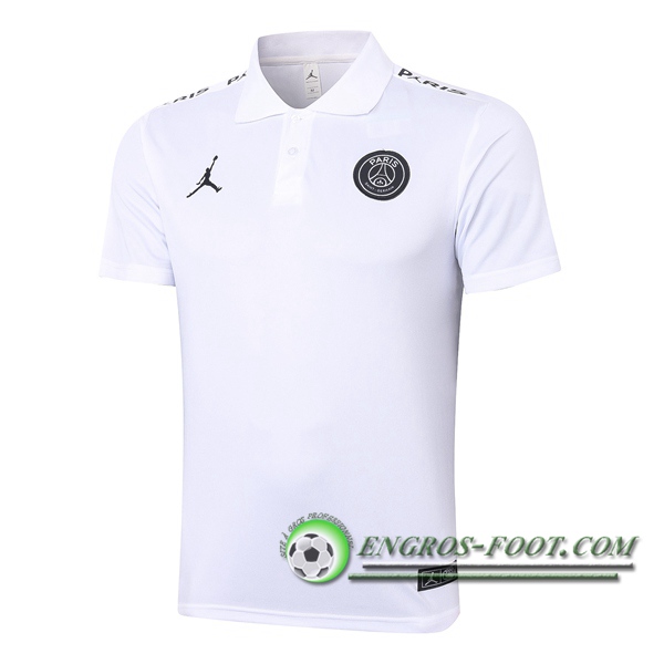 Polo Foot Paris PSG Jordan Blanc 2020/2021