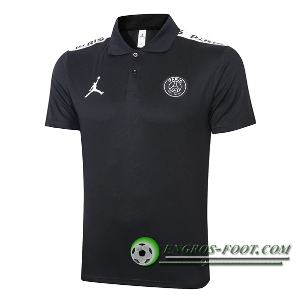 Polo Foot Paris PSG Jordan Noir 2020/2021