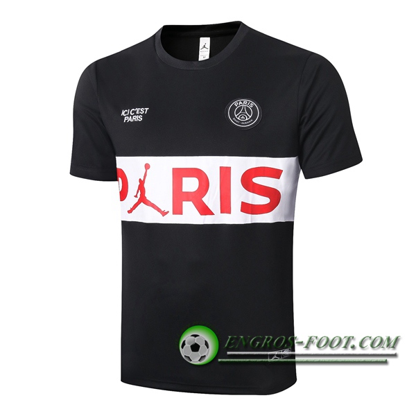 Training T-Shirts Paris PSG Noir Blanc 2020/2021