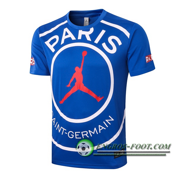 Training T-Shirts Paris PSG Jordan Bleu 2020/2021