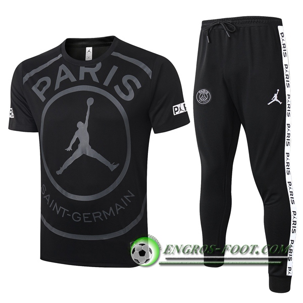 Ensemble Training T-Shirts Paris PSG Jordan Noir 2020/2021