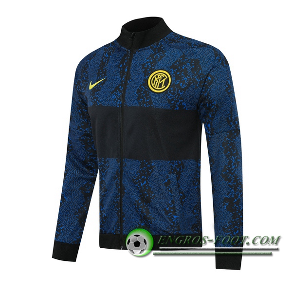 Nouveaux Veste Foot Inter Milan Bleu Noir 2020/2021