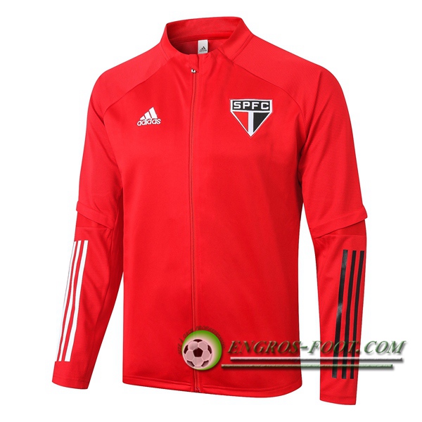 Nouveaux Veste Foot Sao Paulo FC Rouge 2020/2021