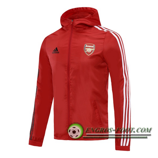 Nouveaux Coupe-Vent Arsenal Rouge 2020/2021