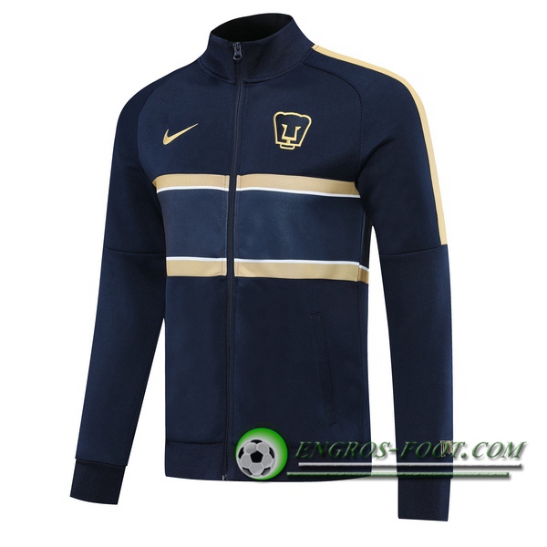 Nouveaux Veste Foot Pumas UNAM Bleu Royal 2020/2021