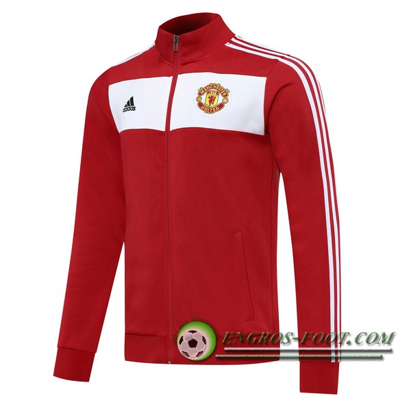 Nouveaux Veste Foot Manchester United Rouge 2020/2021