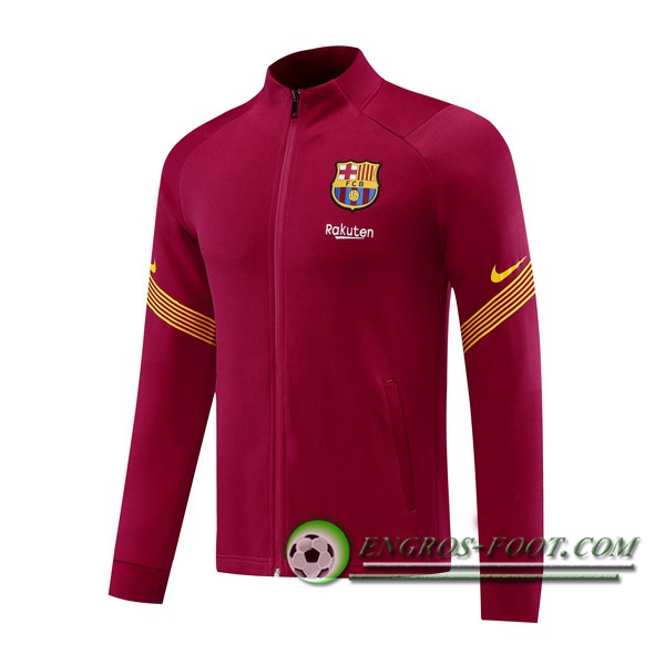 Nouveaux Veste Foot FC Barcelone Rouge 2020/2021