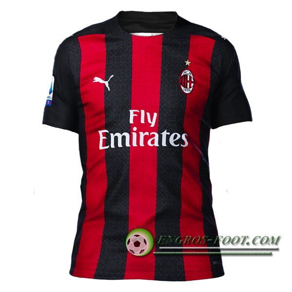 Engros-foot: Jeu Maillot de Foot AC Milan Domicile Version Fuite 2020/2021 Thailande