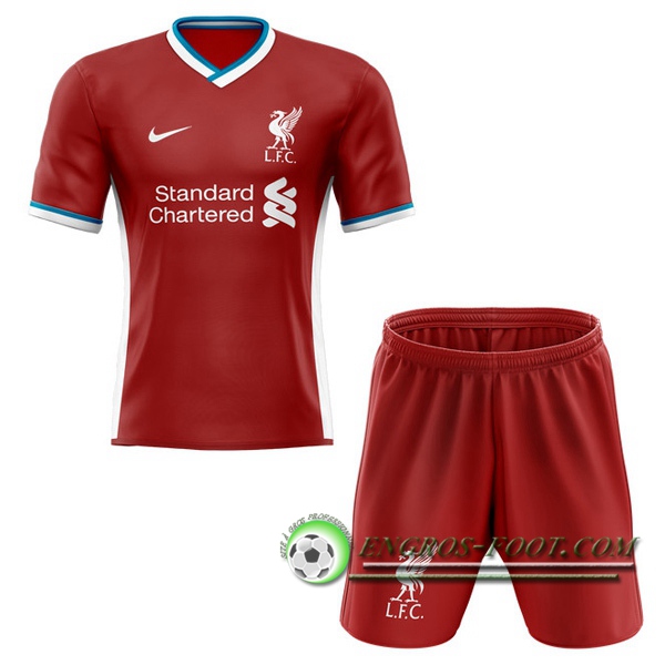 Engros-foot: Maillot de Foot FC Liverpool Enfants Domicile Version Fuite 2020/2021 Thailande