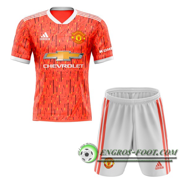 Engros-foot: Maillot de Foot Manchester United Enfants Domicile Version Fuite 2020/2021 Thailande