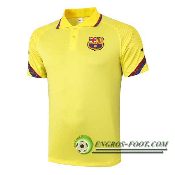 Polo Foot FC Barcelone Jaune 2020/2021