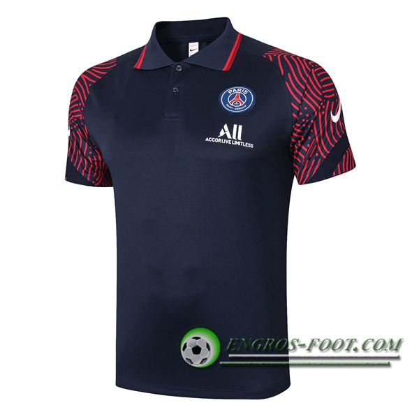 Polo Foot Paris PSG Bleu Royal 2020/2021