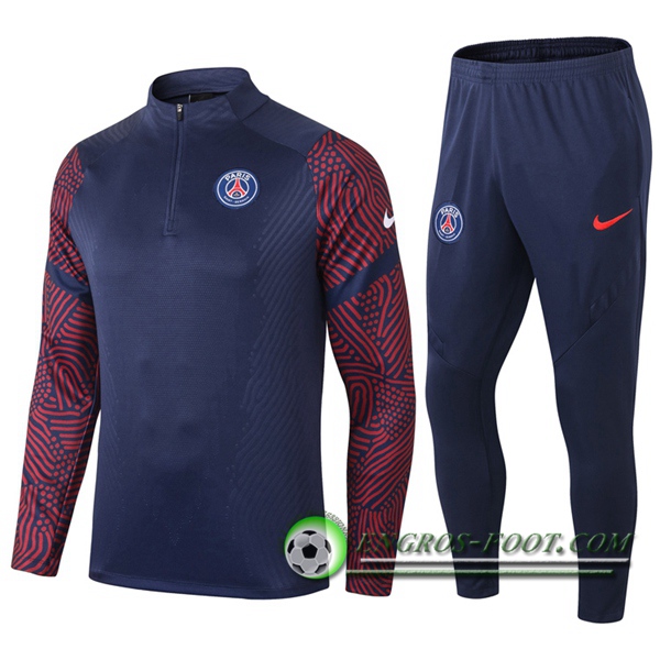 Ensemble Survetement de Foot Pairis PSG Bleu Royal 2020/2021