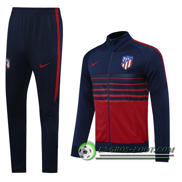 Ensemble Survetement de Foot - Veste Atletico Madrid Bleu Royal 2020/2021