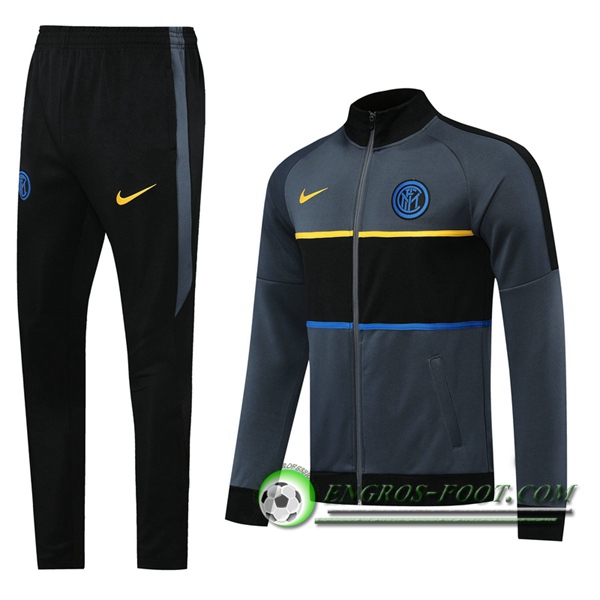 Ensemble Survetement de Foot - Veste Inter Milan Gris 2020/2021