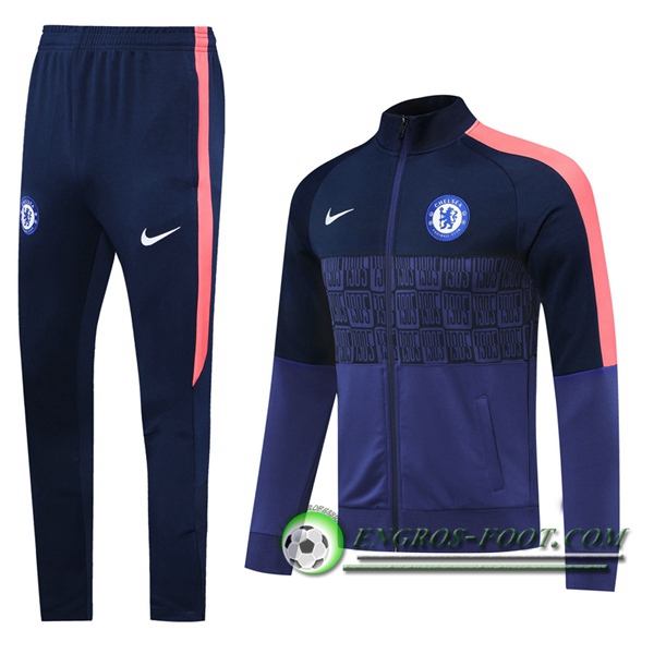 Ensemble Survetement de Foot - Veste FC Chelsea Bleu 2020/2021