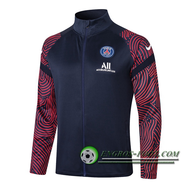 Nouveaux Veste Foot Pairis PSG Bleu 2020/2021