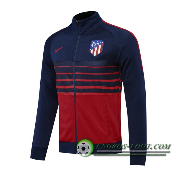 Nouveaux Veste Foot Atletico Madrid Bleu Royal 2020/2021