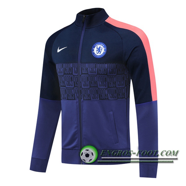 Nouveaux Veste Foot FC Chelsea Bleu 2020/2021