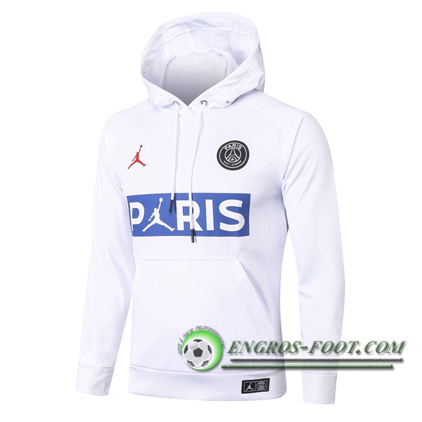 Veste A Capuche Pairis PSG Jordan Blanc 2020/2021