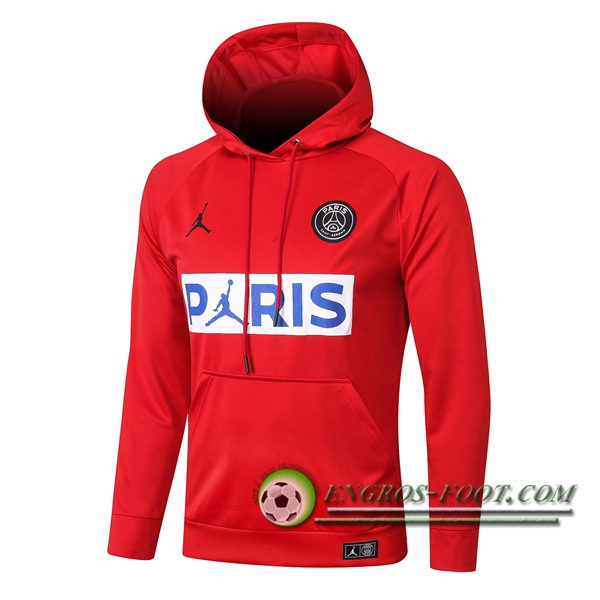 Veste A Capuche Pairis PSG Jordan Rouge 2020/2021