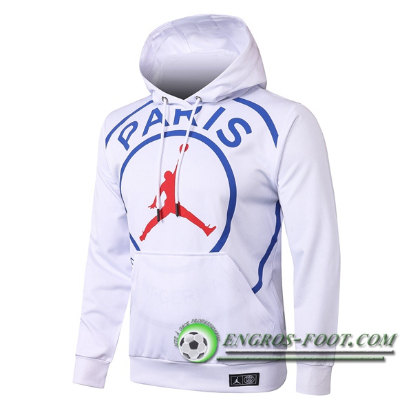 Veste A Capuche Pairis PSG Jordan Blanc 2020/2021