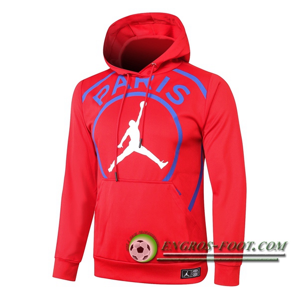 Veste A Capuche Pairis PSG Jordan Rouge 2020/2021