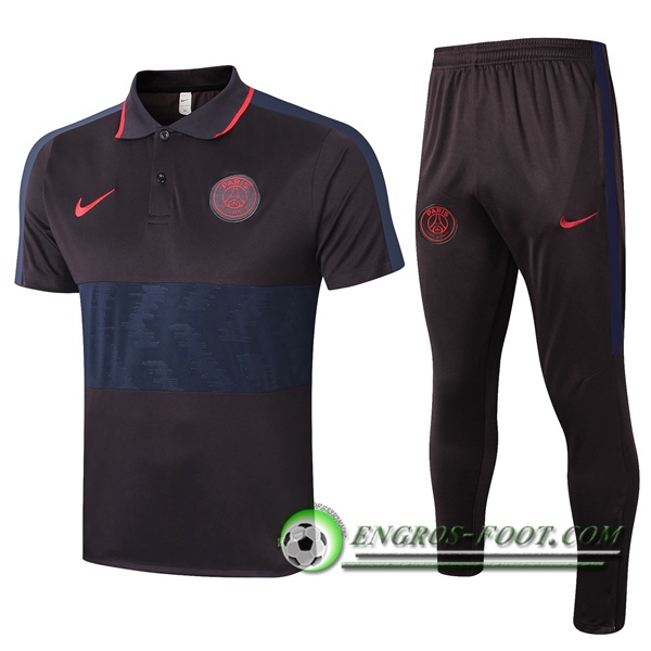 Ensemble Polo Paris PSG + Pantalon Noir 2020/2021