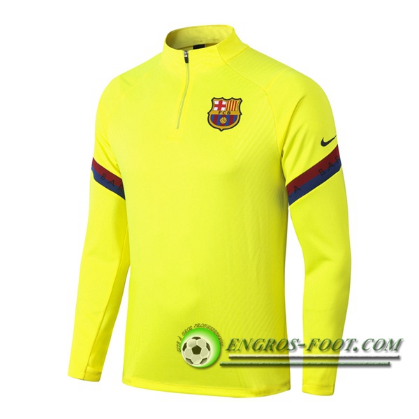 Engros-foot: Sweatshirt Training FC Barcelone Jaune 2020/2021 Thailande