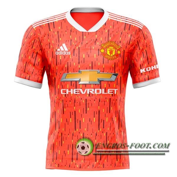 Engros-foot: Jeu Maillot de Foot Manchester United Domicile Version Fuite 2020/2021 Thailande