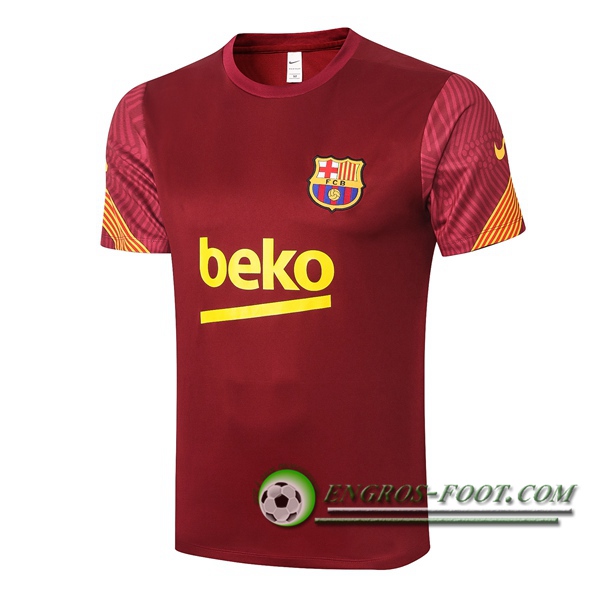 Training T-Shirts FC Barcelone Rouge 2020/2021