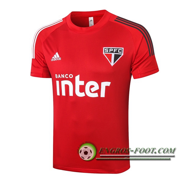 Training T-Shirts Sao Paulo FC Rouge 2020/2021