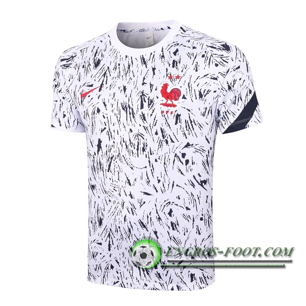 Training T-Shirts France Noir Blanc 2020/2021