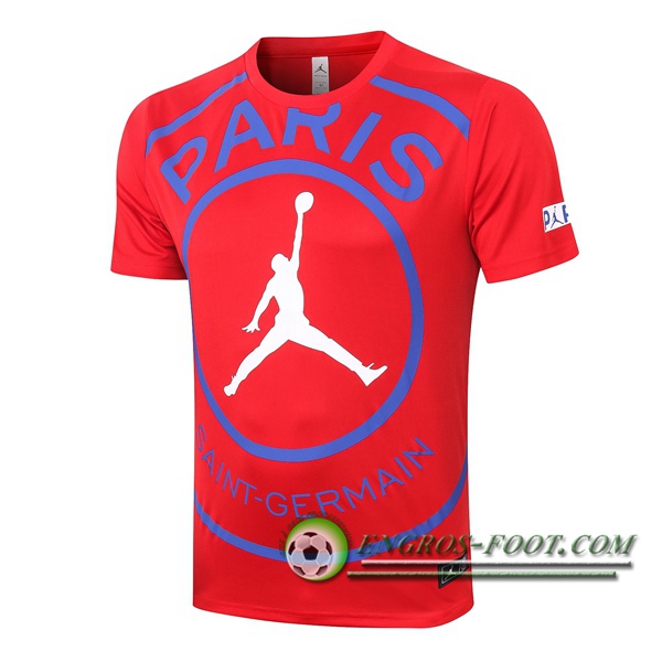 Training T-Shirts Paris PSG Jordan Rouge 2020/2021